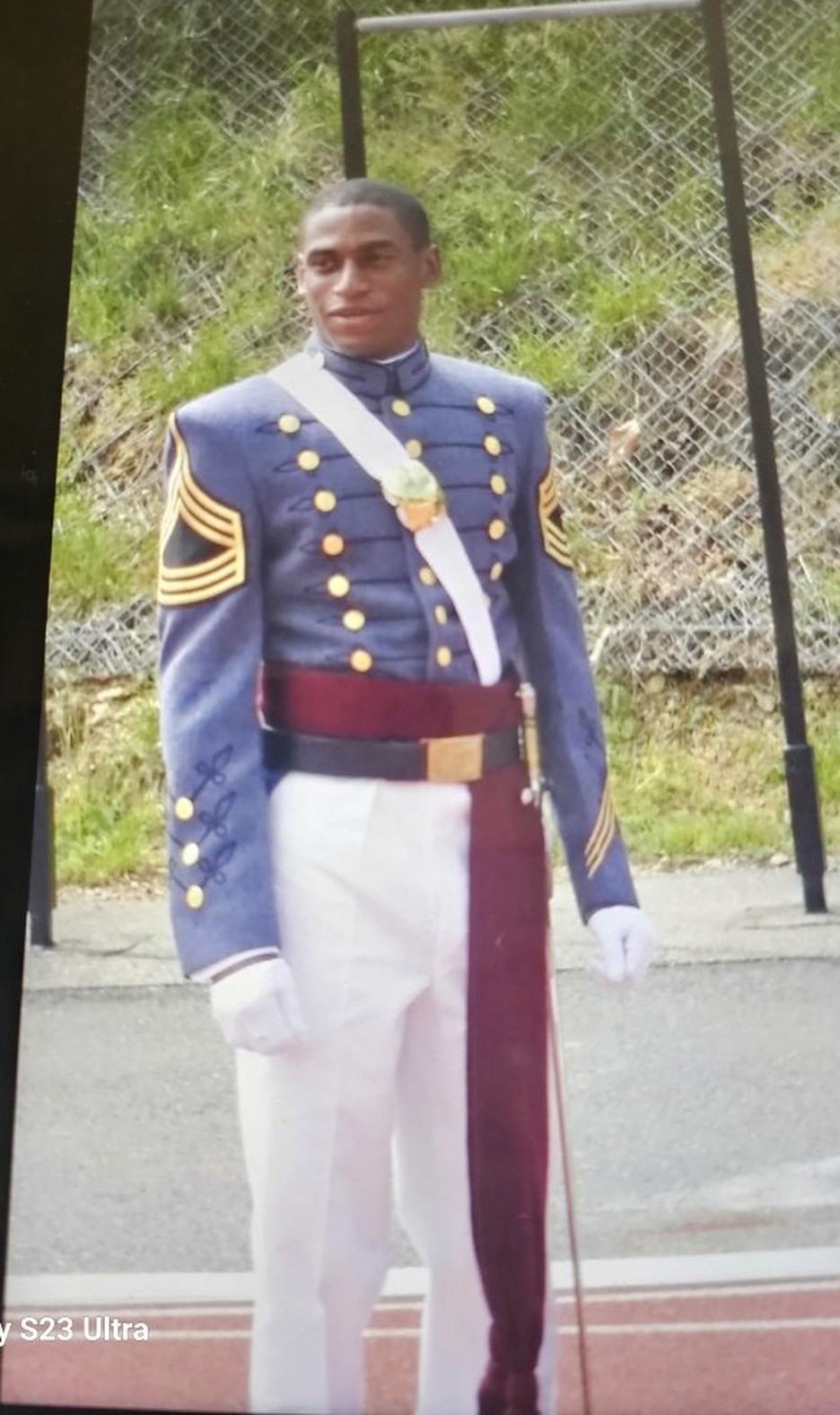 David Grey’s uncle in full dress military uniform, part of the Tuskegee Airmen lineage